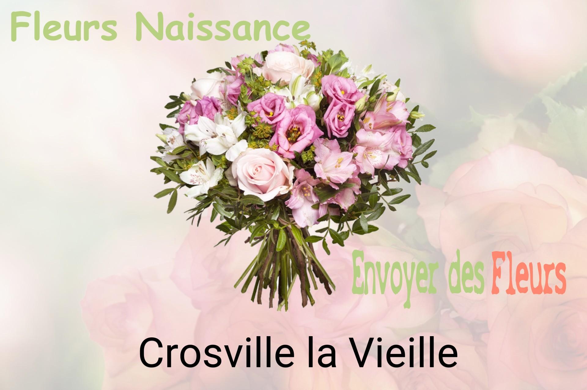 Bouquet de fleurs de naissance livré à Crosville-la-Vieille